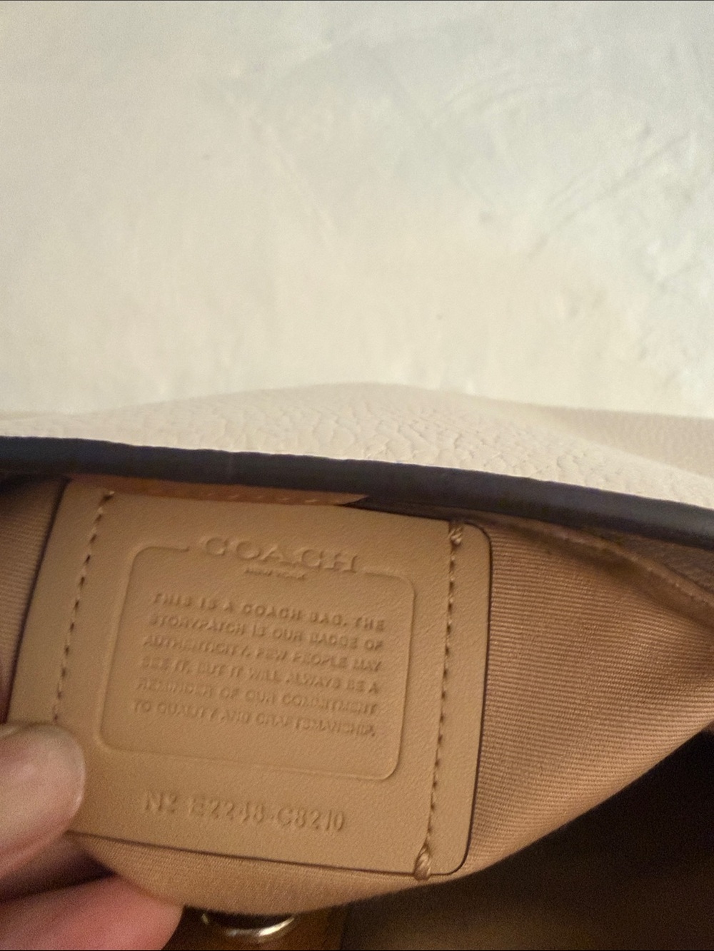 Coach Cream Leather Top-Handle Satchel with Turnlock - Picture 12 of 17